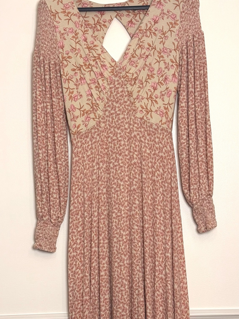 Free People Pink Love Story Maxi Dress Medium Romantic Dreamy - Picture 10 of 14